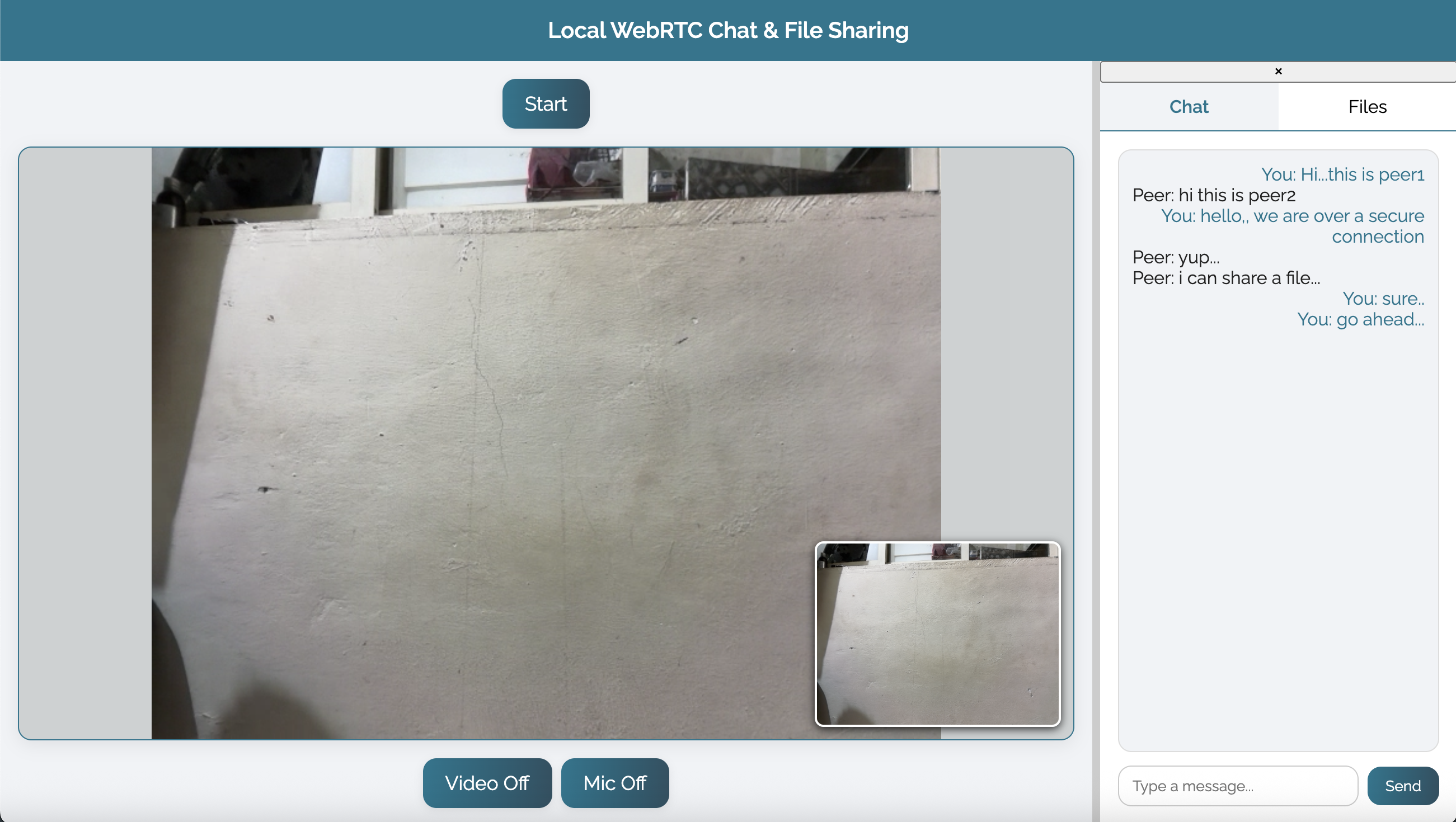 Offline LAN Video Conferencing
